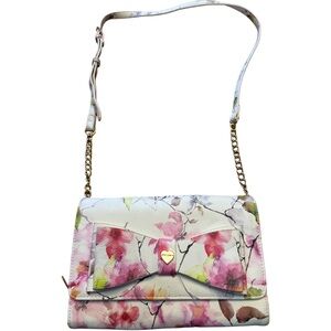 Betsey Johnson Floral Pink and White Women's Bag